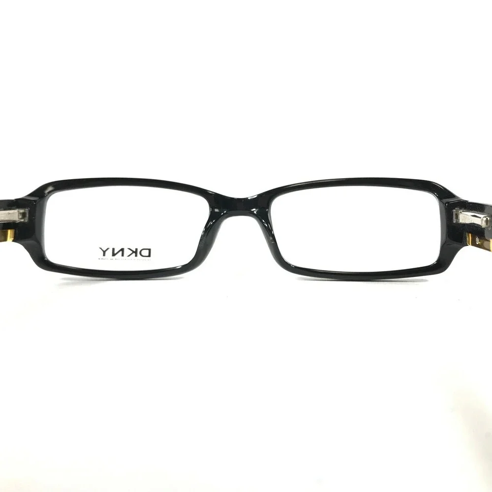 DKNY Eyeglasses Frames DY4537 3001 Black Yellow Rectangular Full Rim 49-17-135